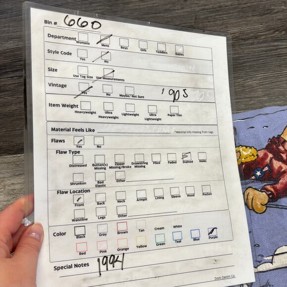 Vintage 1994‎ Always Ready McCartney Purple Comic Mens XL Funny Tee T-shirt - Picture 10 of 10